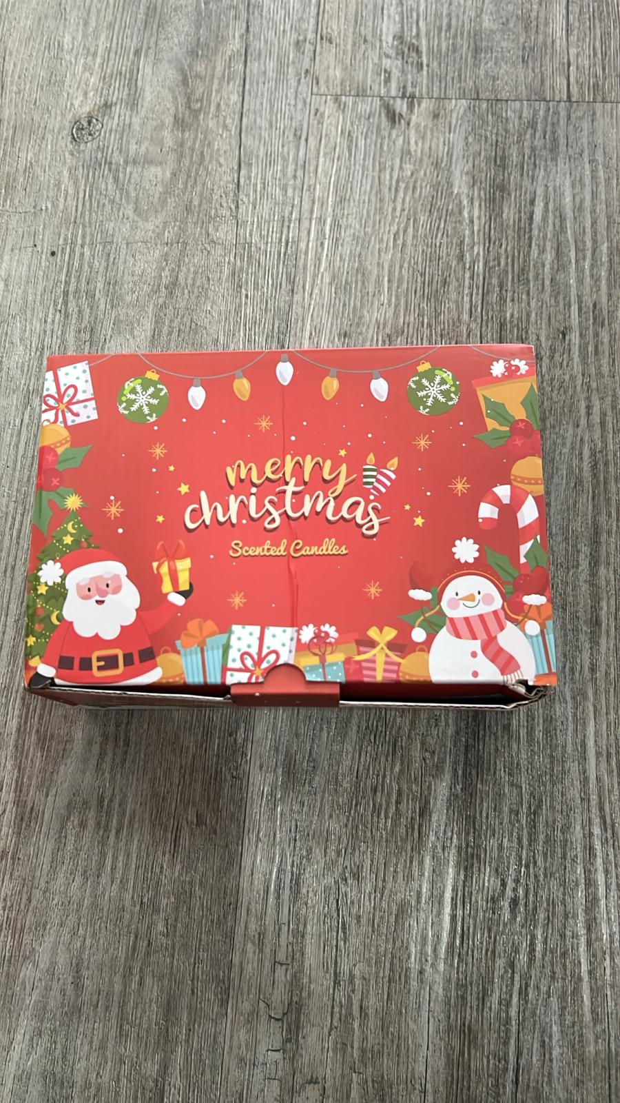 Merry Christmas Scented Candles - 6 Pcs